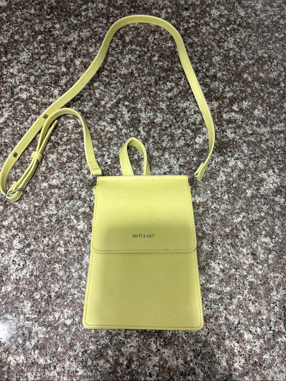 Matt & Nat Lemon Yellow Crossbody Phone Bag